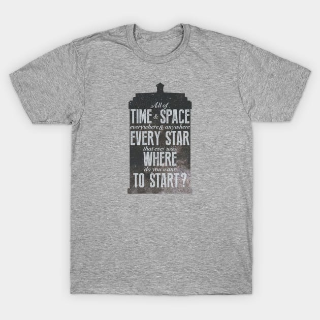 Where Do You Want to Start? T-Shirt by toruandmidori